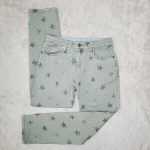 Anthropologie Easel Green Star Pants Small